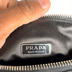Prada Crystal Embellished Triangle Logo Bag