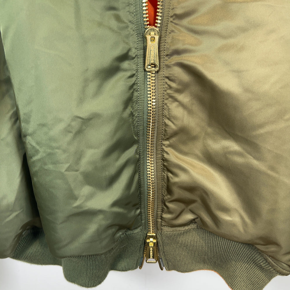 Vetements Double Zipper Oversized Flight Bomber Jacket