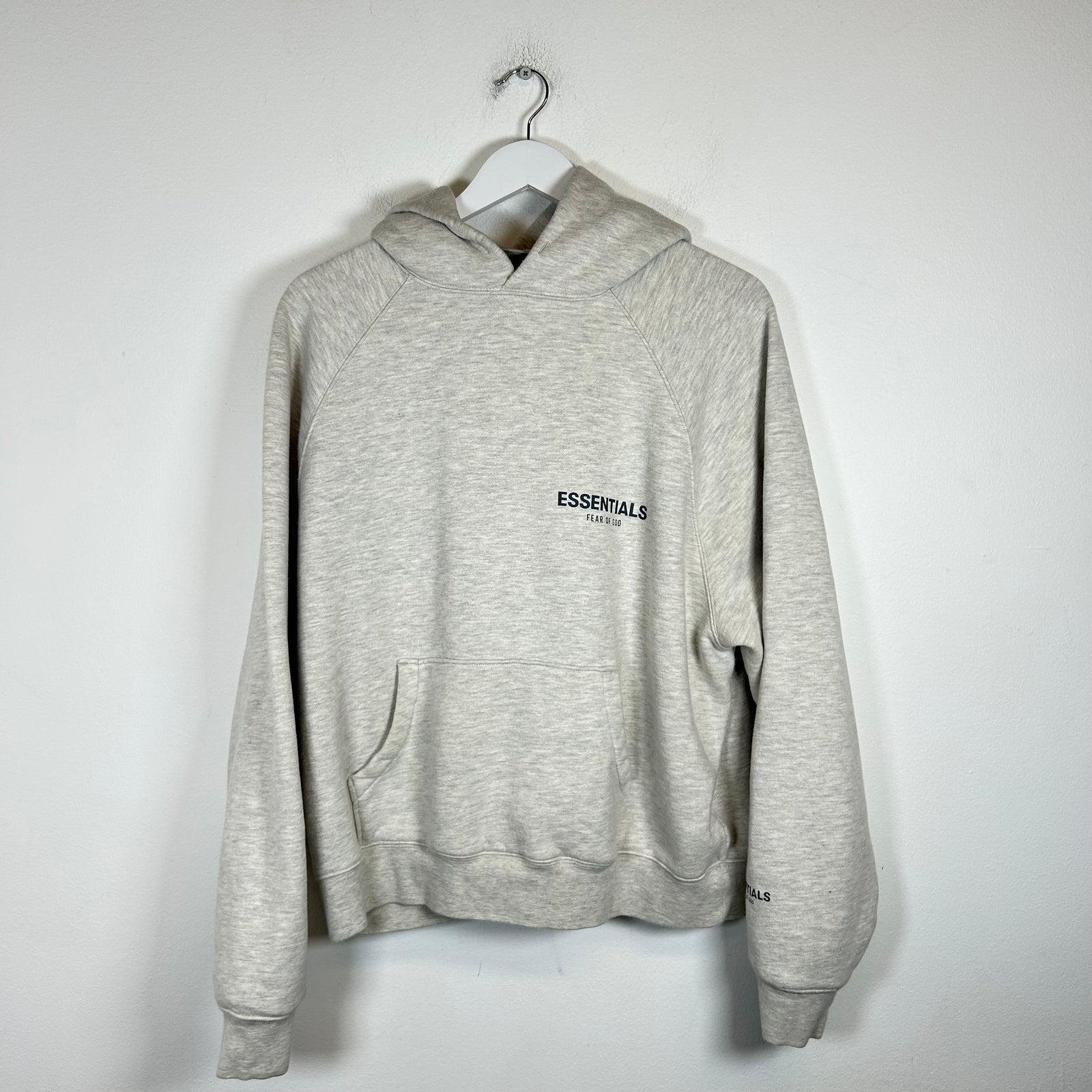 Essentials Heather Grey Hoodie Size S