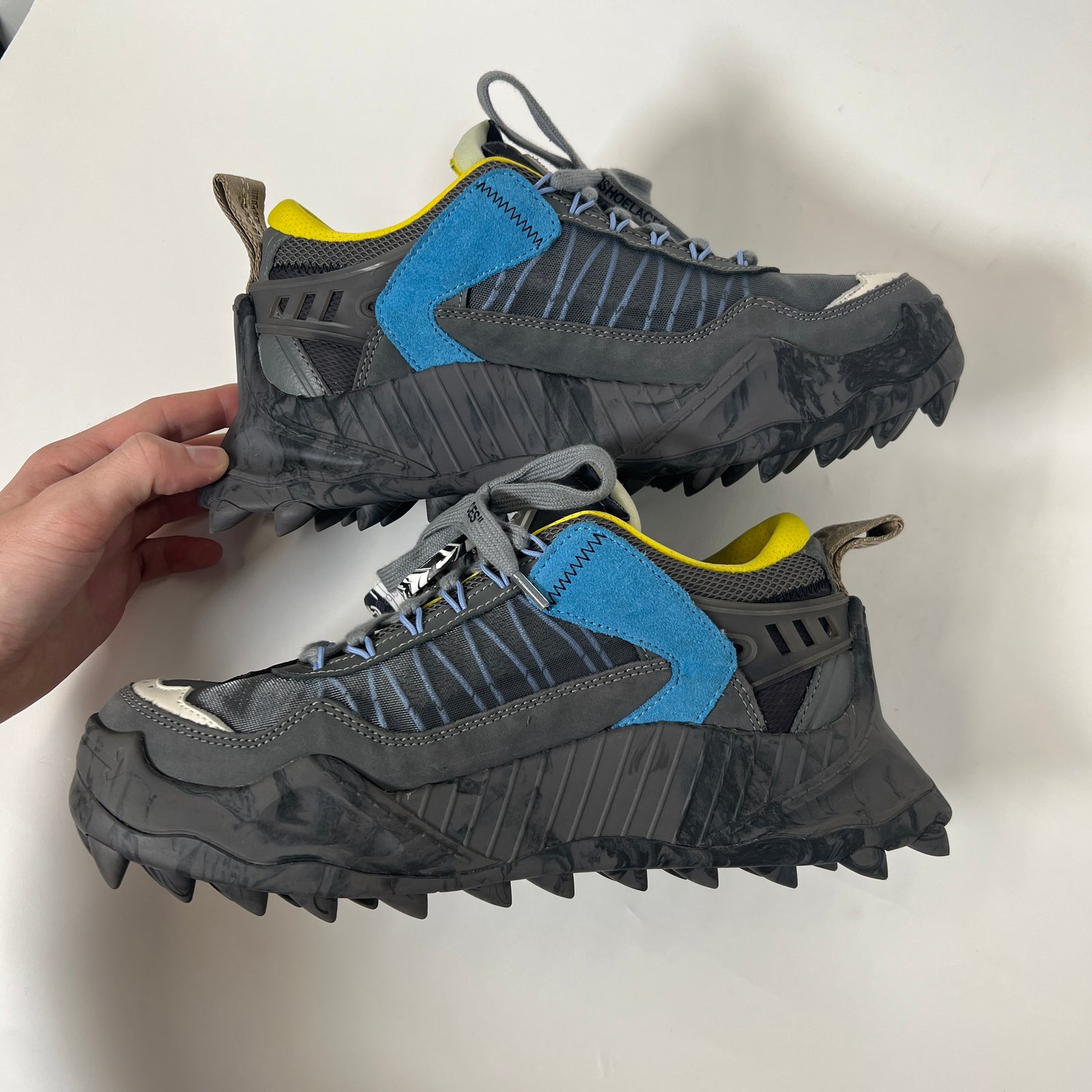 Off-White Grey Odsy 1000 Sneakers Size 40