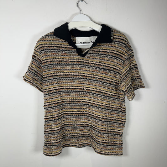 Andersson Bell Crea Bouclé Knit Polo