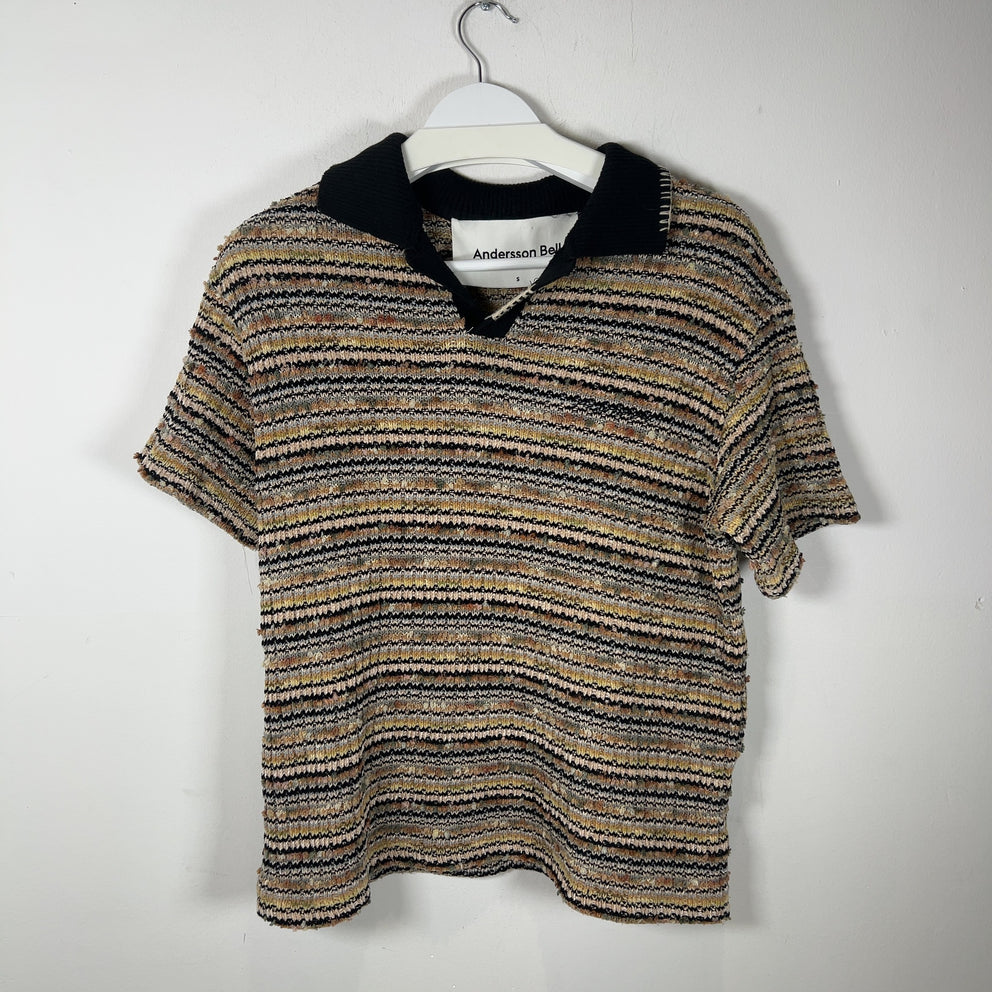 Andersson Bell Crea Bouclé Knit Polo