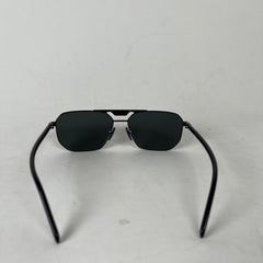 Prada Black Polarized Square Sunglasses