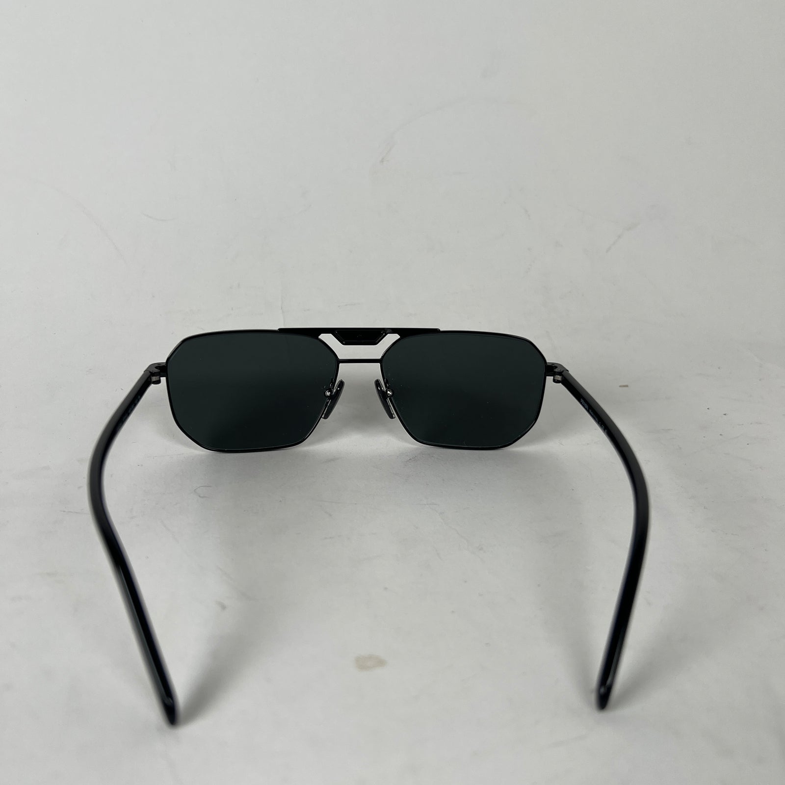 Prada Black Polarized Square Sunglasses