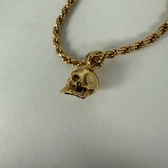 Emanuele Bicocchi Gold Skull Necklace
