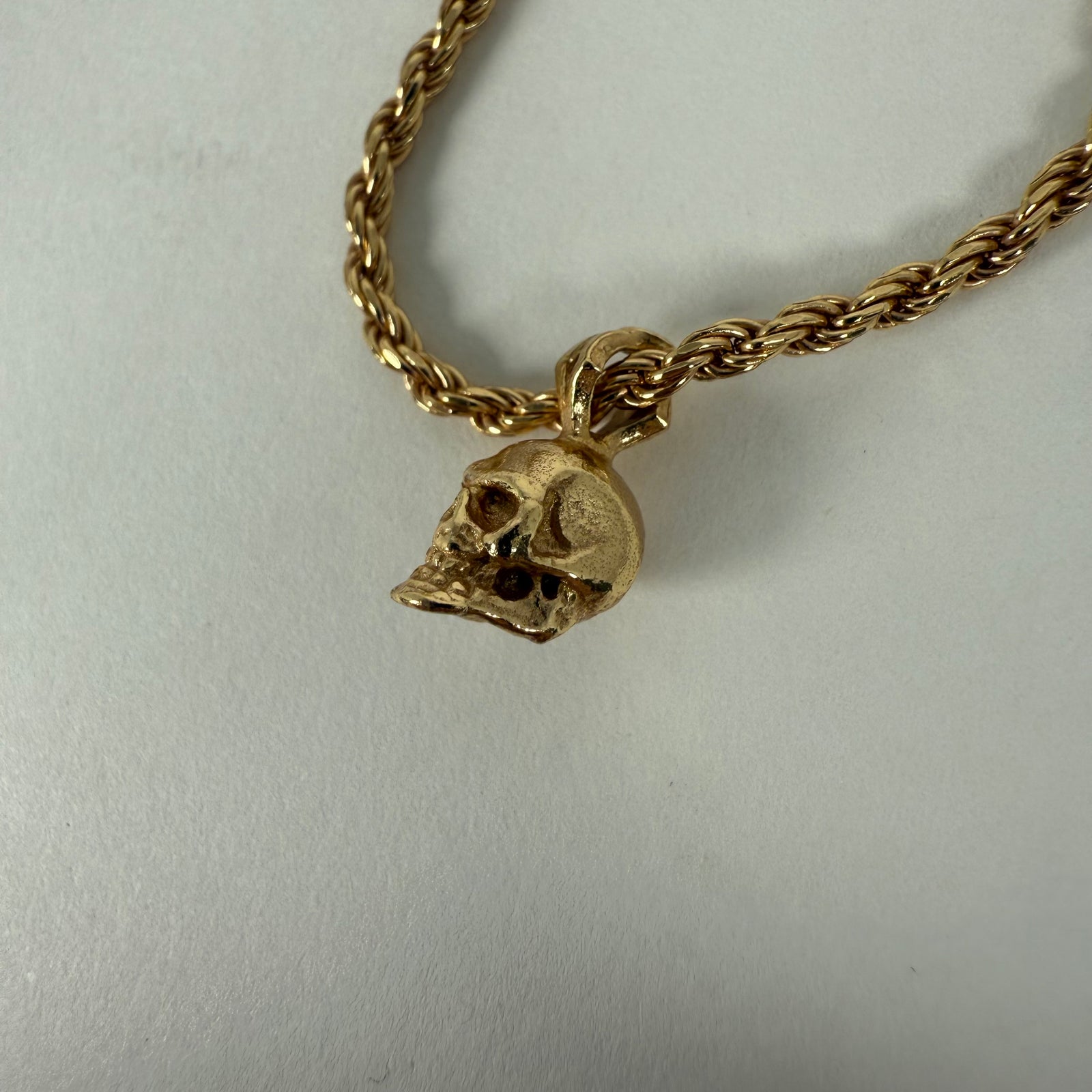 Emanuele Bicocchi Gold Skull Necklace