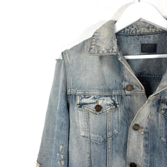 Saint Laurent SS21 Distressed Denim Jacket