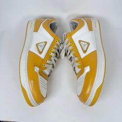 Prada Yellow Downtown Sneaker Size 44