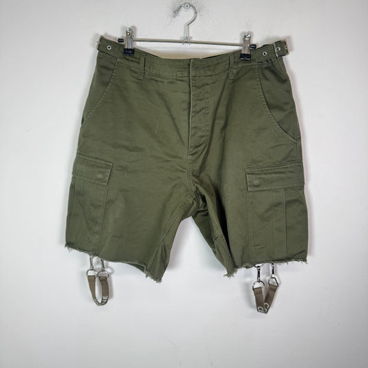 Celine Olive Green Cargo Shorts Size 34