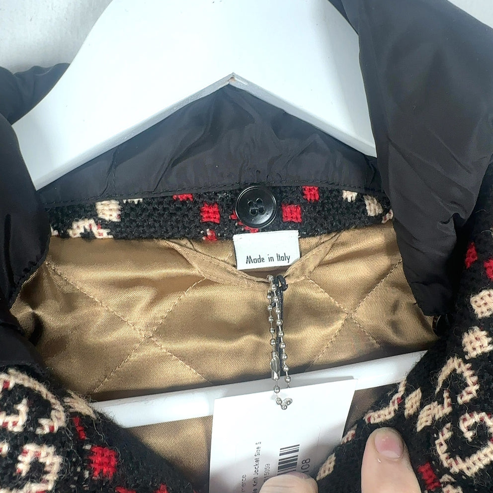 Gucci Diamond Argyle Knit Jacket Size S