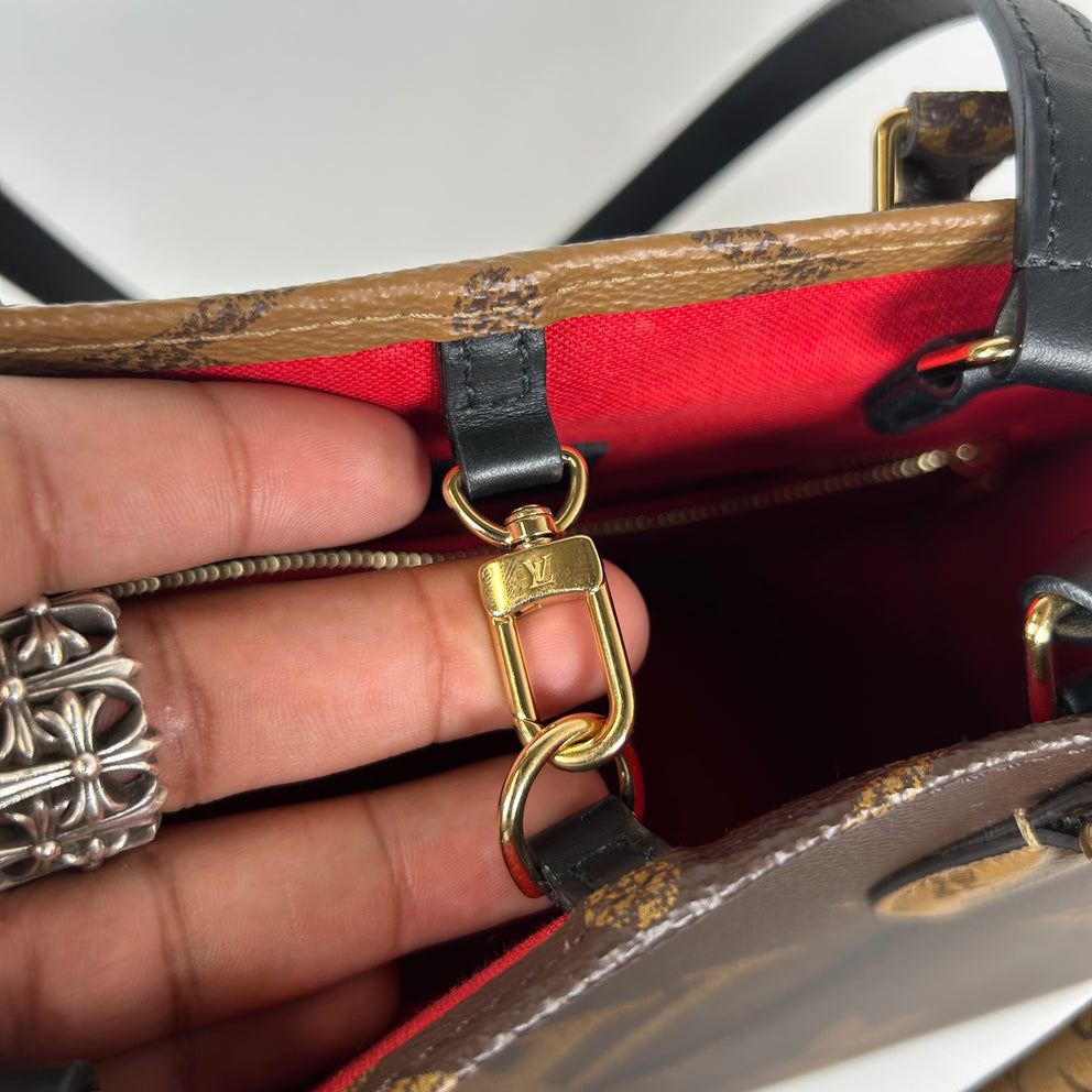 Louis Vuitton On The Go Reverse Monogram MM Tote Bag