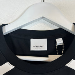 Burberry Black Vertical Logo T-Shirt Size XL