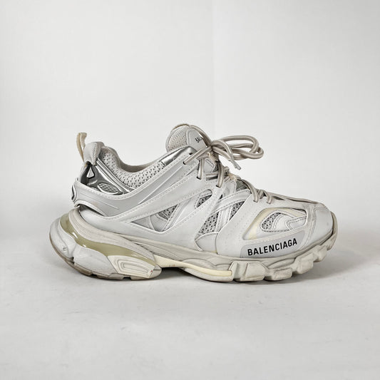 Balenciaga White Track Sneakers Size 38