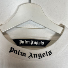 Palm Angels White/Black Logo T-shirt Size M