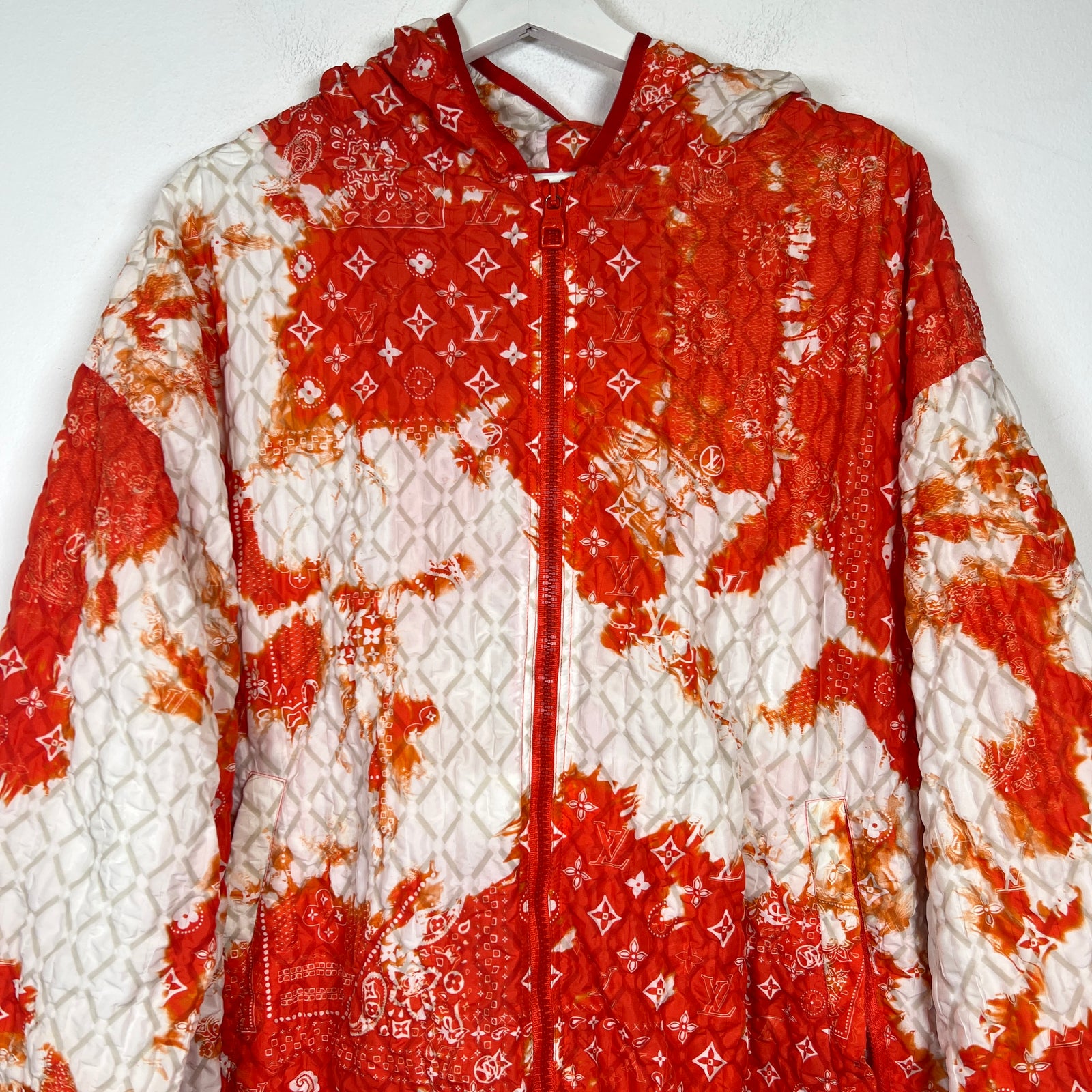Louis Vuitton Orange Bandana Monogram Windbreaker Size L