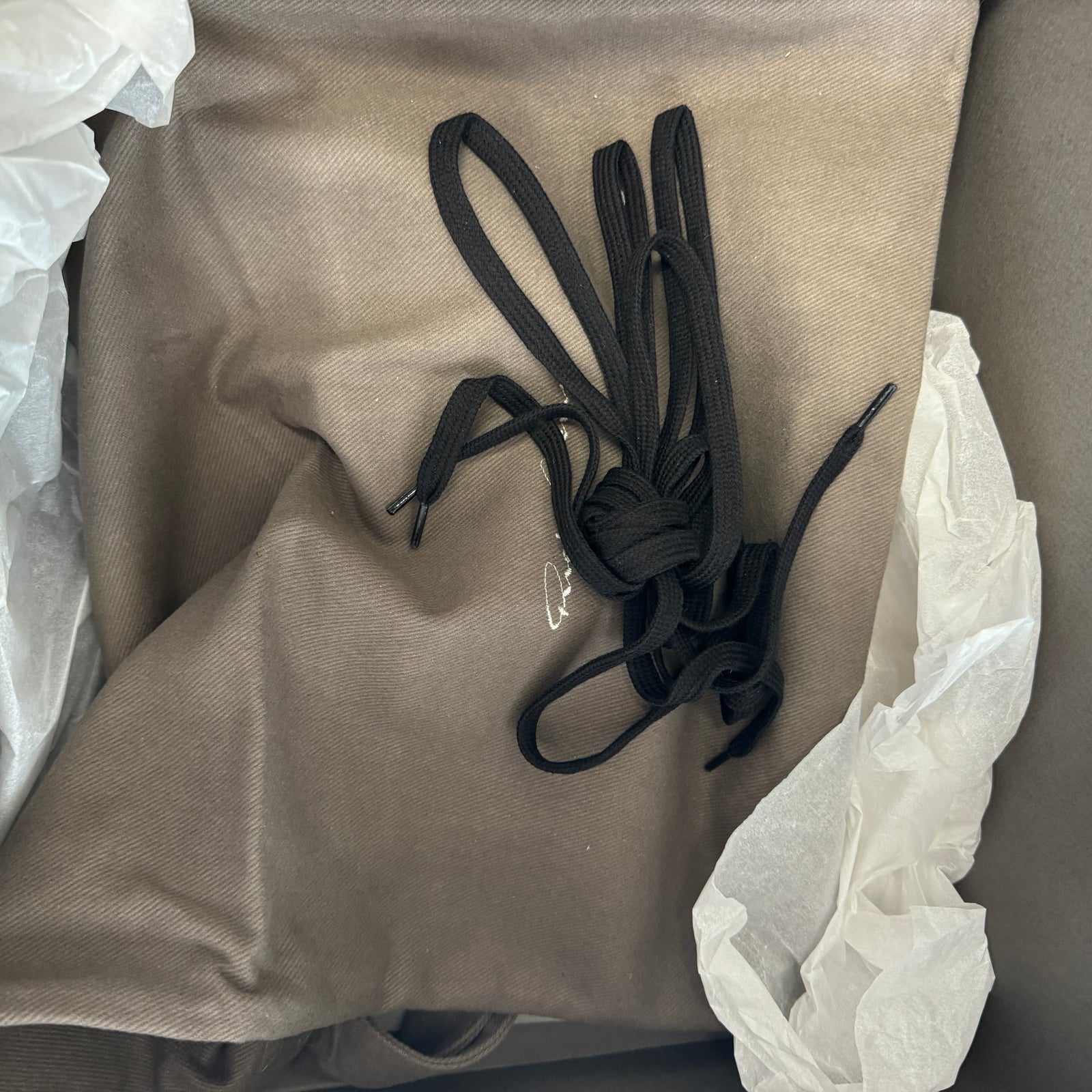 Rick Owens Black/Milk Geobasket Size 42