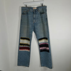 Marni Mohair Patch Denim Jeans Size 34