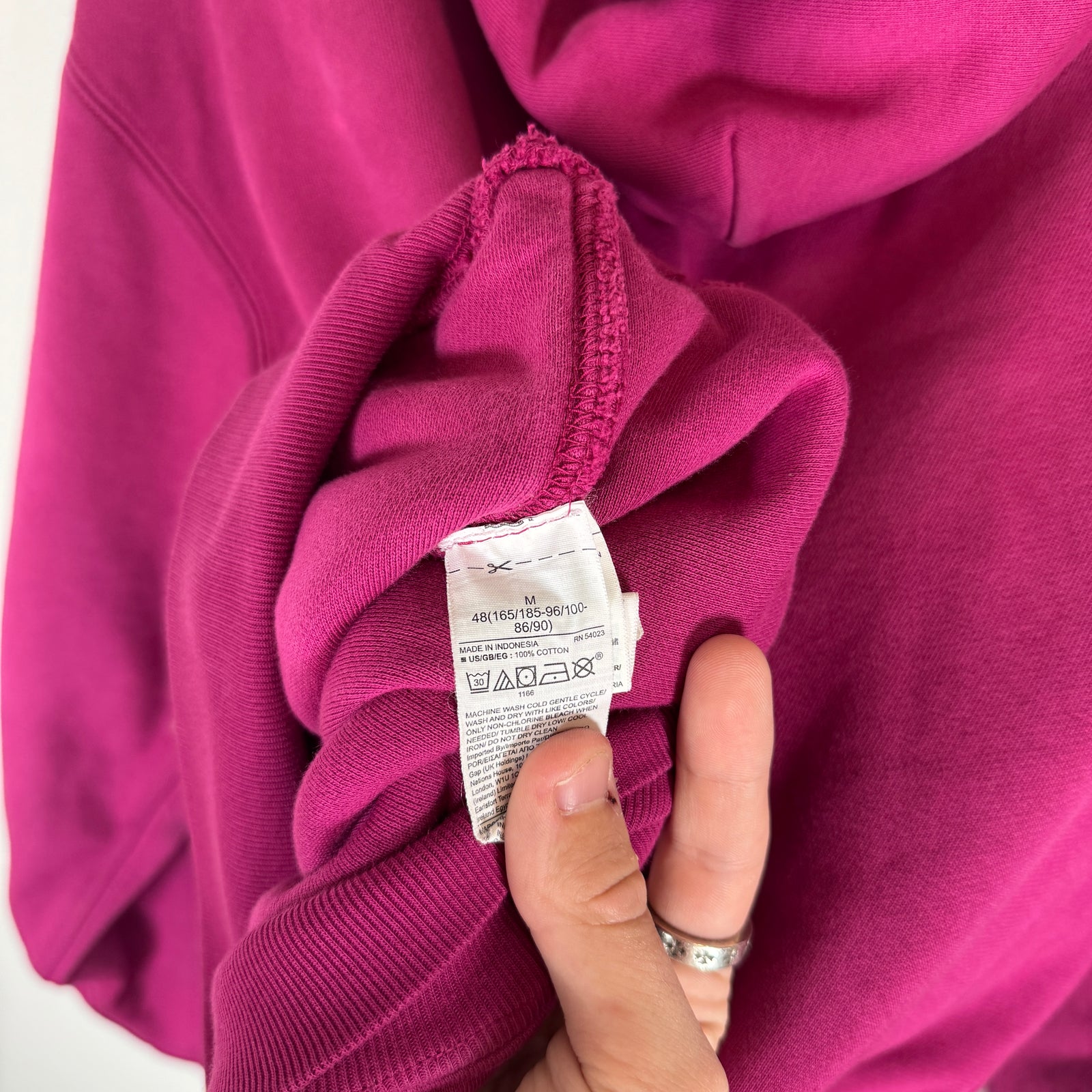YZY Gap Magenta Hoodie Size M