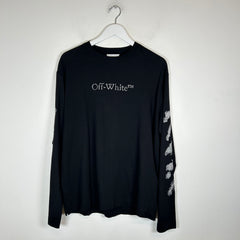 Off-White Black Skate Embroidered Arrows Longsleeve Size L