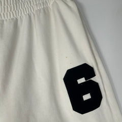 MM6 Maison Margiela White ‘6’ Logo Wide Leg Sweatpants Size S