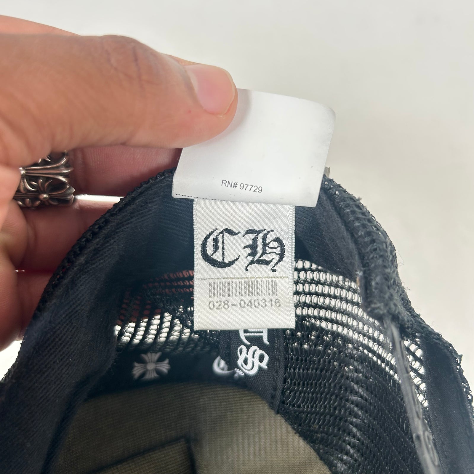 Chrome Hearts Black Hollywood Trucker