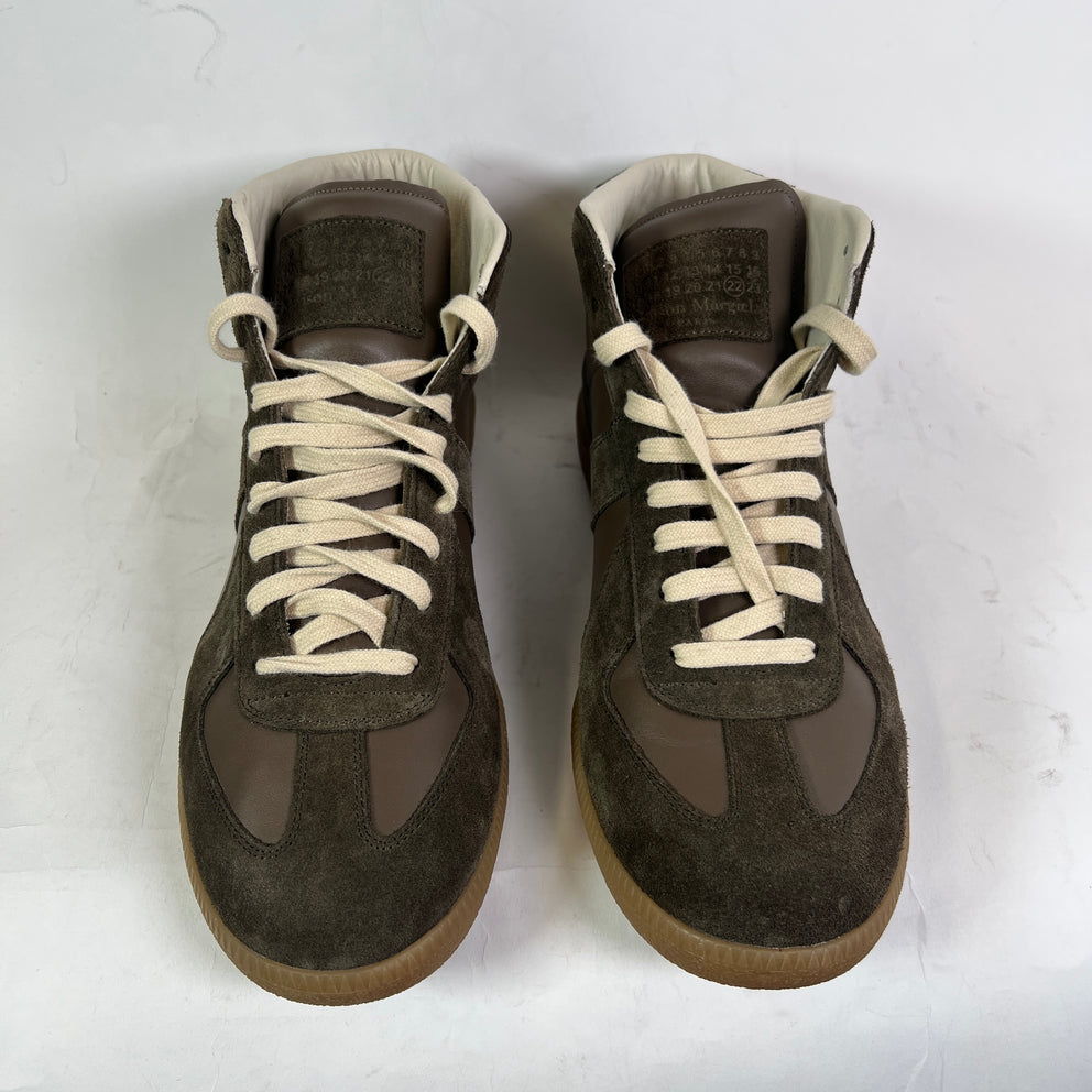 Maison Margiela Brown Mid-Top Replica Gats Size 46