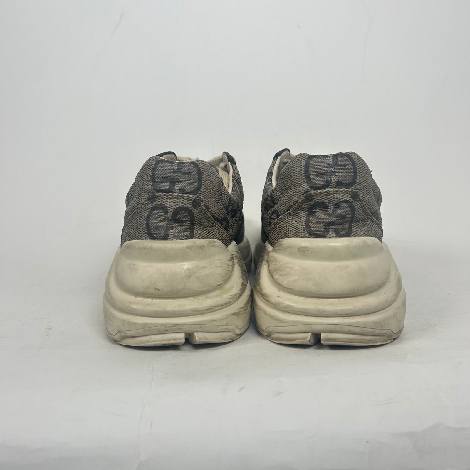 Gucci Beige Jumbo GG Rhyton Sneaker Size 37.5