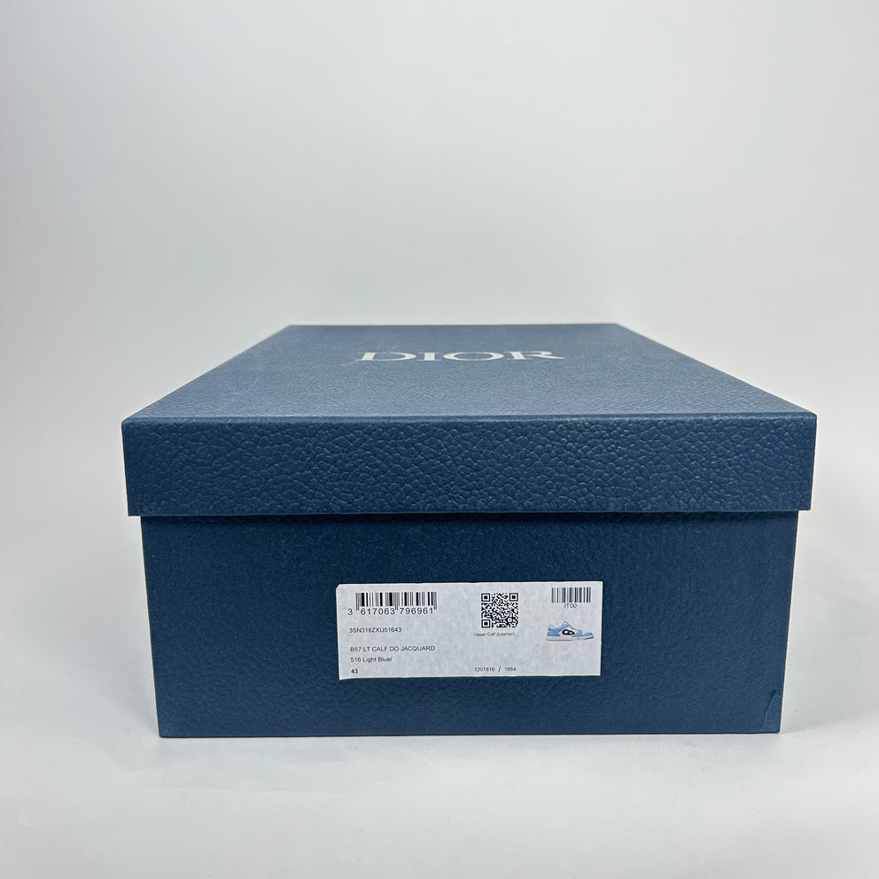 Dior B57 Light Blue Oblique Sneaker Size 43