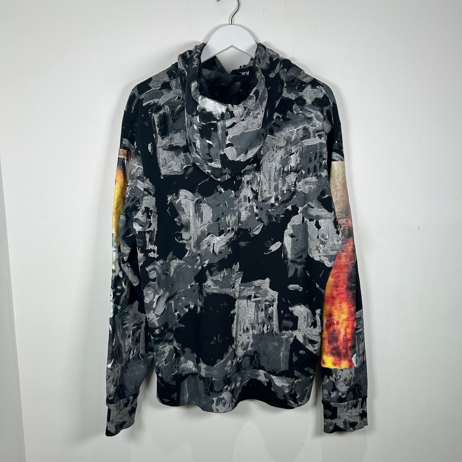 Hood By Air Black All Over Print Hoodie Size XL