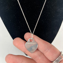 Tiffany Heart Pendant Sterling Silver
