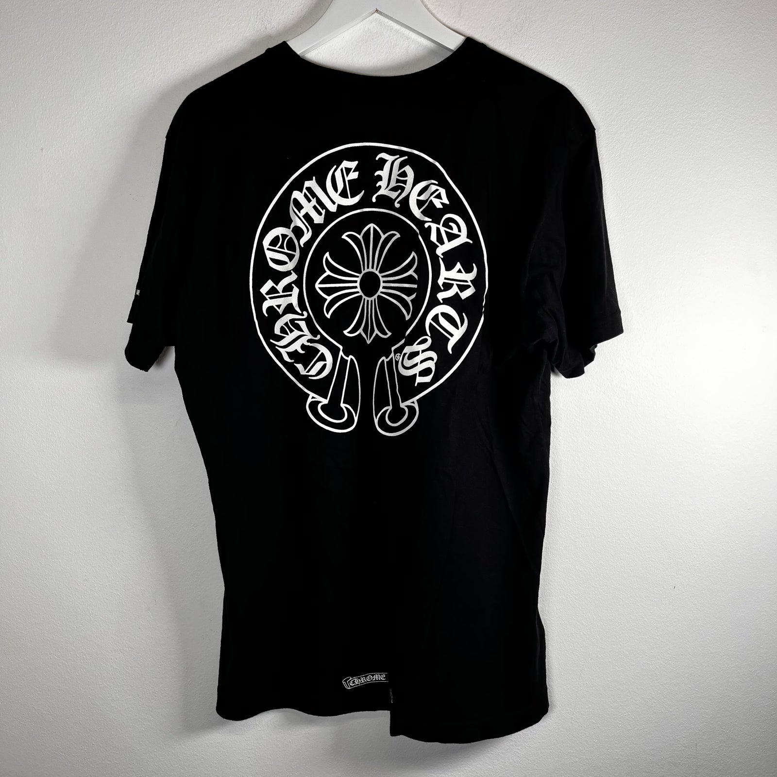 Chrome Hearts Black Scroll Pocket Tee Sz L