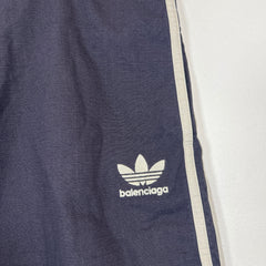 Balenciaga x Adidas Black Striped Ripstop Shorts Size S