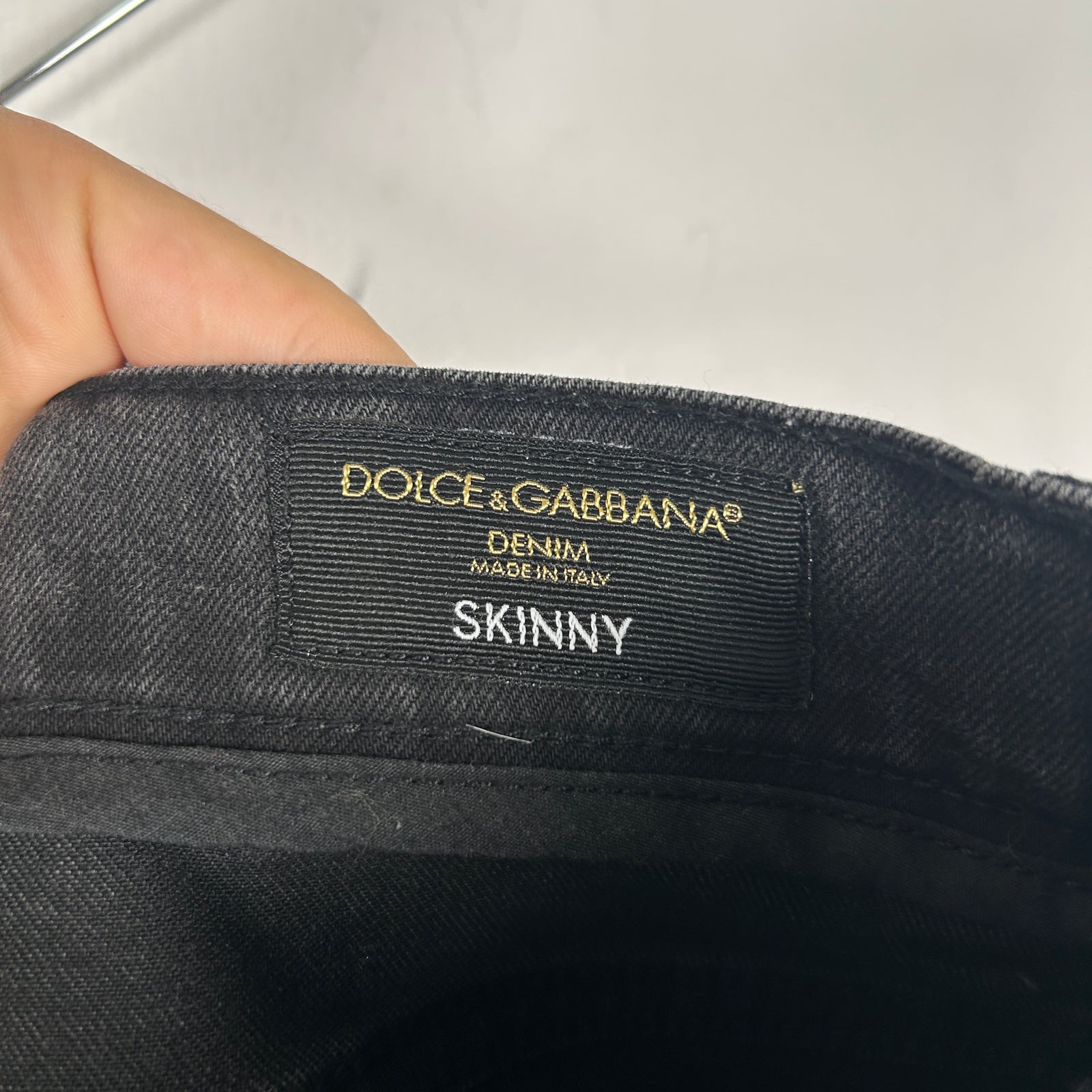 Dolce&Gabbana Floral Print Black Jeans Size 31