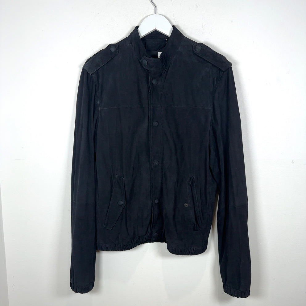 Prada Suede Zip-Up Jacket