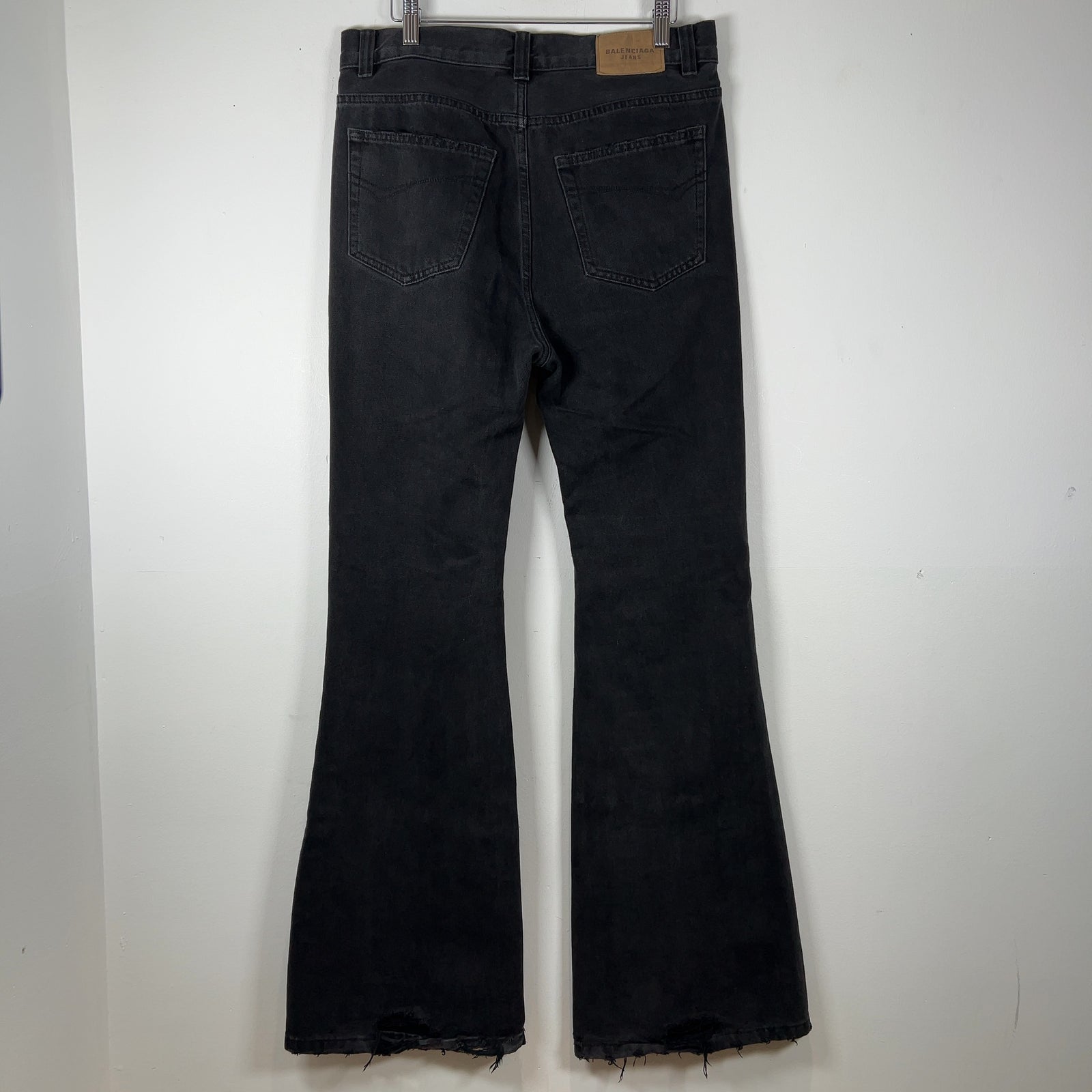 Balenciaga Black Flared Denim Pants