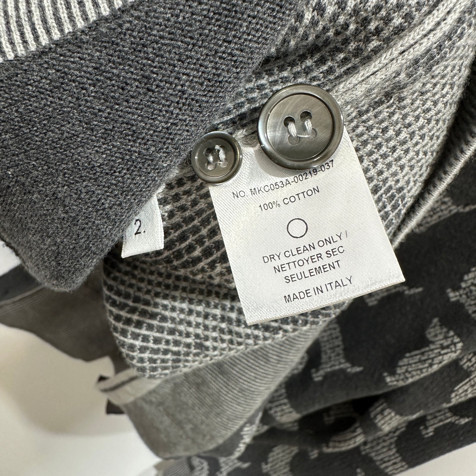 Thom Browne Hector Grey Knit Cardigan Size 2