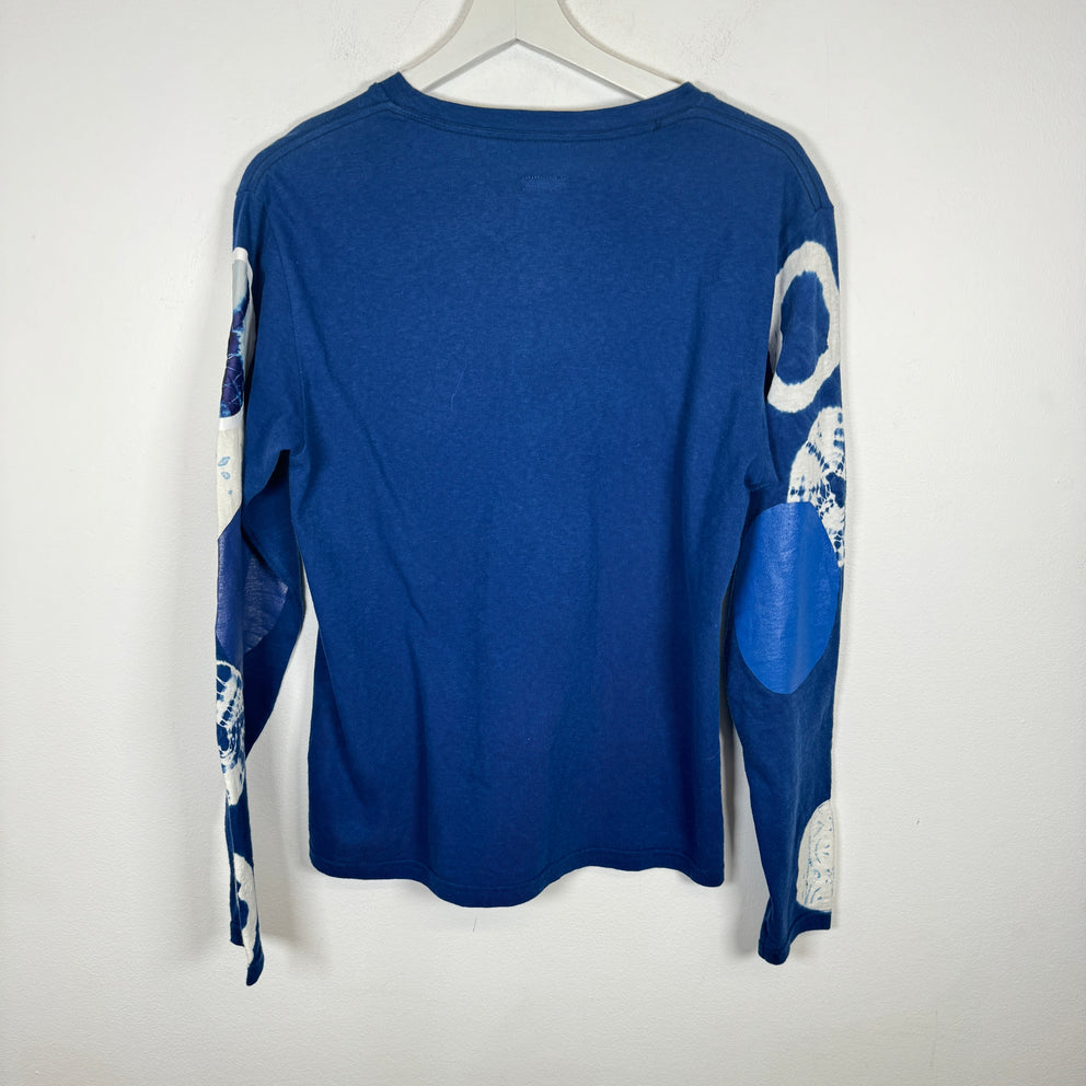 Kapital Blue Tye-Dye Longsleeve Tee Size 1