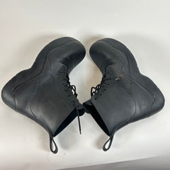 Bottega Veneta Black Lace Up Puddle Boots Size 45