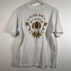 Casablanca White Tennis Club Tee Size L
