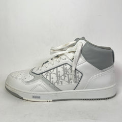 Dior B27 White/Grey Oblique Uptown Mid-Top Sneaker Size 45