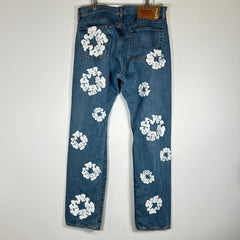 Denim Tears Lightwash Wreath Denim Jeans Size 36