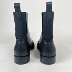 Christian Louboutin Black Boabi Leather Chelsea Boot Size 42