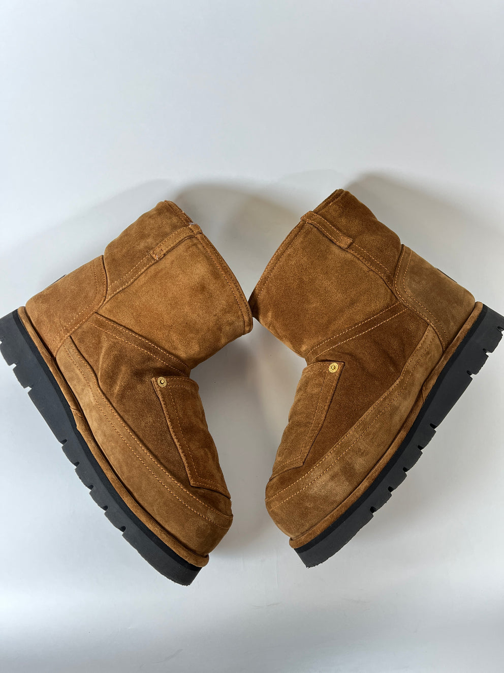 Acne Studios Brown Low Shearling Boots Size 42