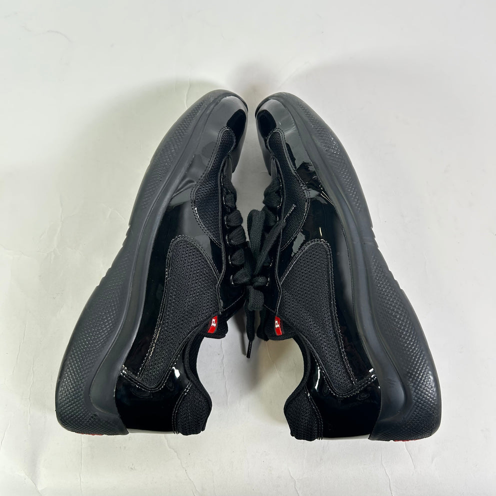 Prada Patent Leather Low-Top America Cups