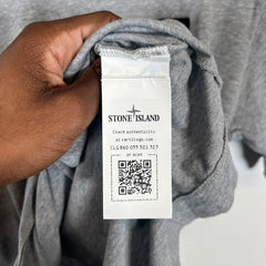 Stone Island Grey Logo T-Shirt Size L
