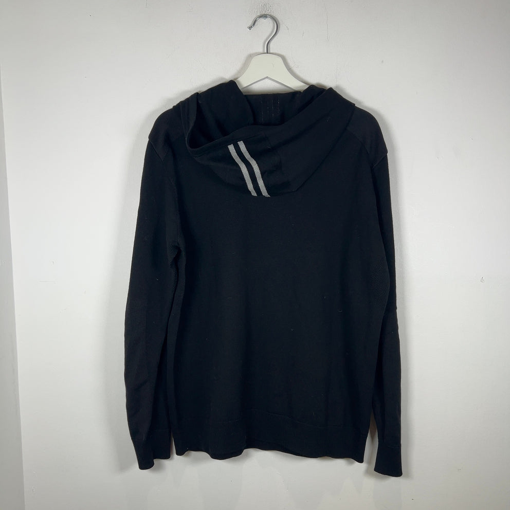 Canada Goose Merino Wool Knit Patch Striped Hoodie