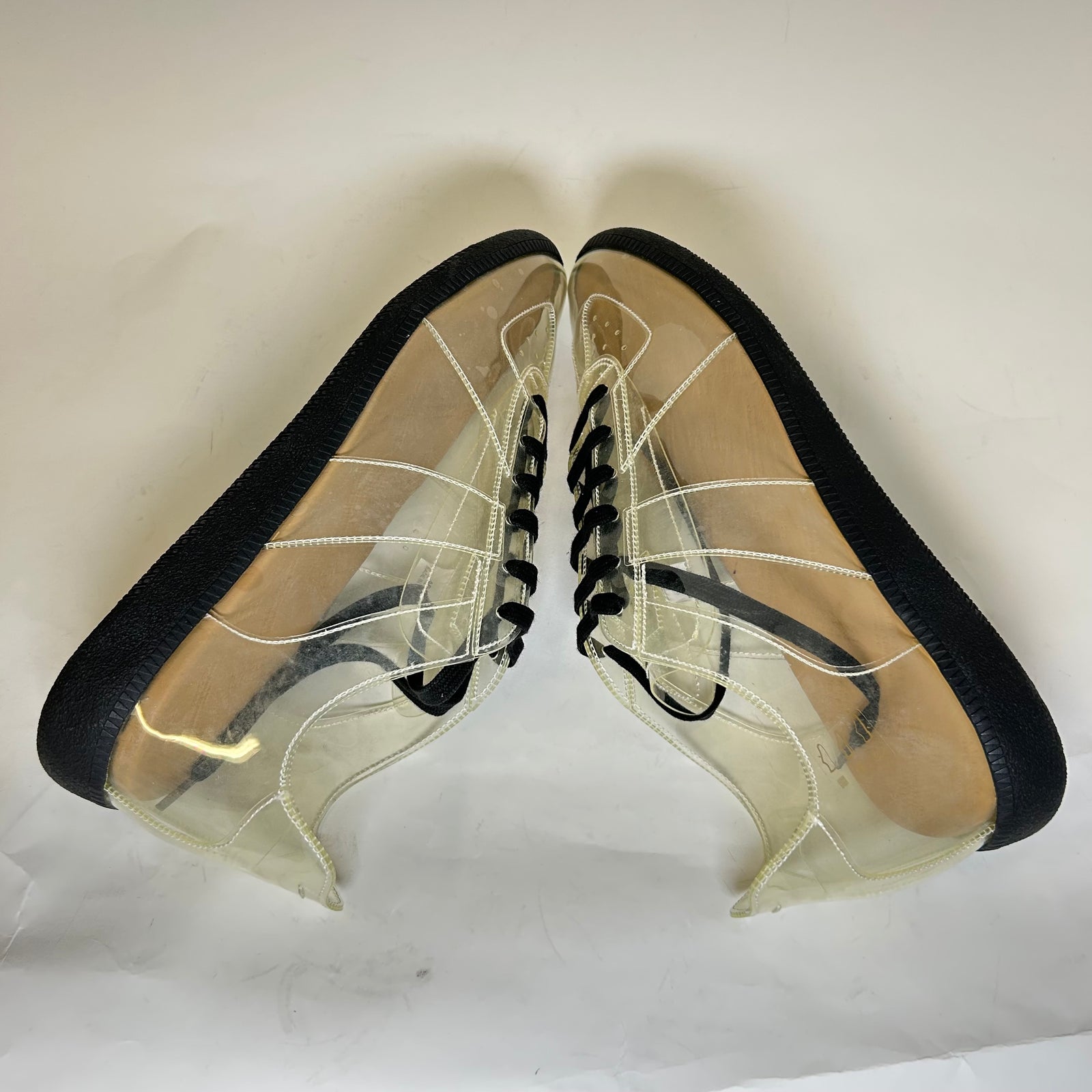 Maison Margiela Transparent Black Gum Gats Size 46