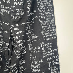 Supreme Scribble Black Pants Size 34
