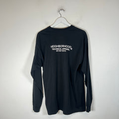 Neighborhood Black Pirate Logo Longsleeve Size L