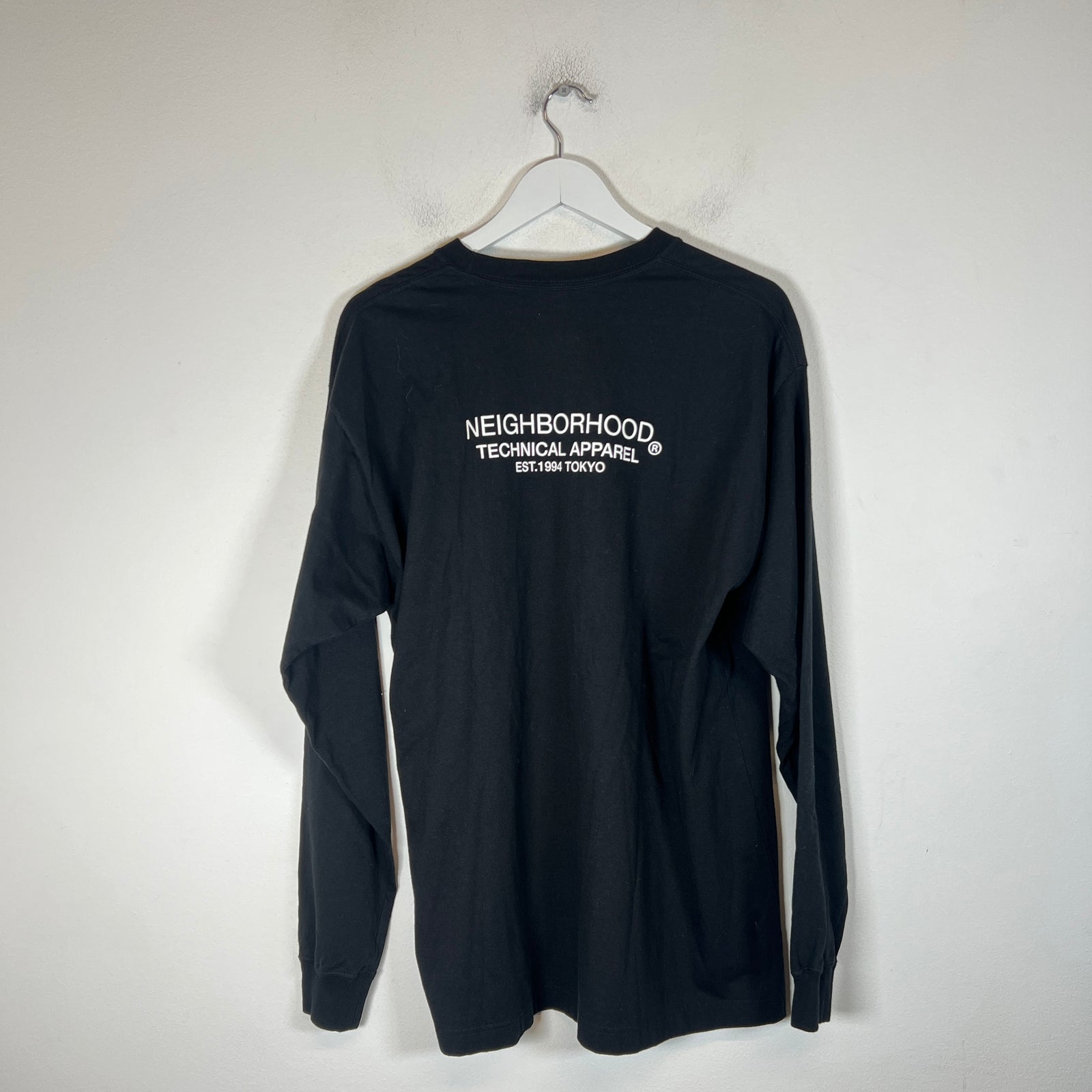 Neighborhood Black Pirate Logo Longsleeve Size L